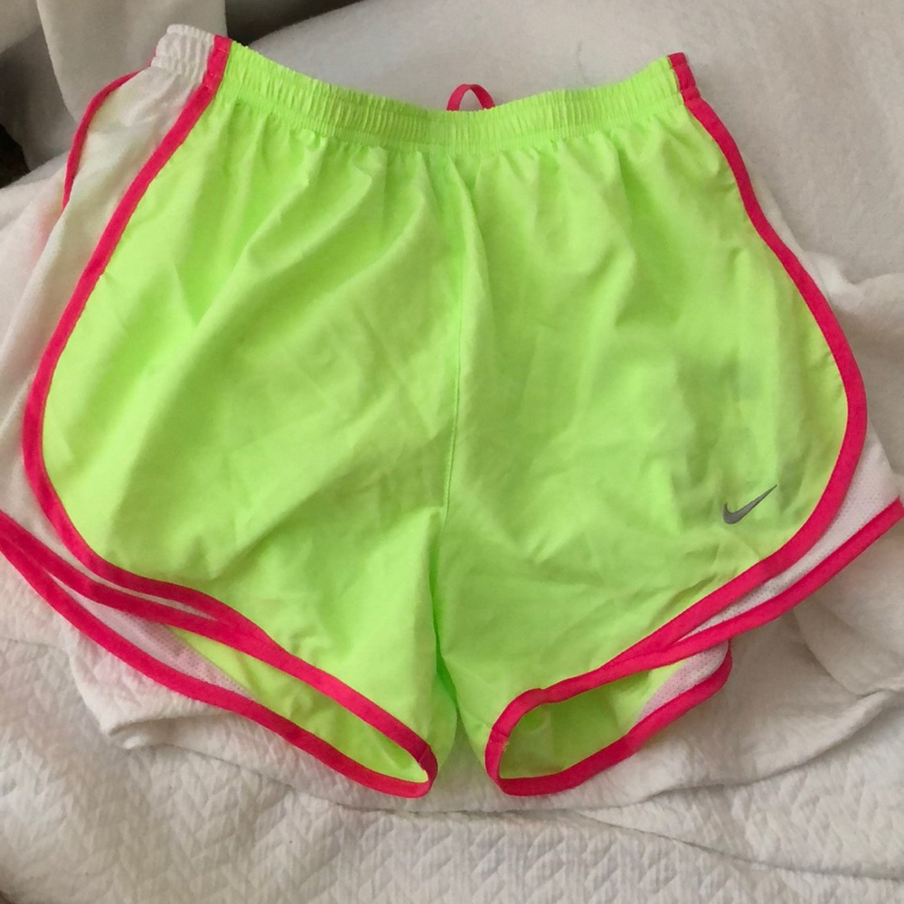 Neon dri-fit Nike shorts